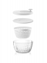Guzzini, Centrifuga insalata con coperchio Spin&Store 26 cm bianca